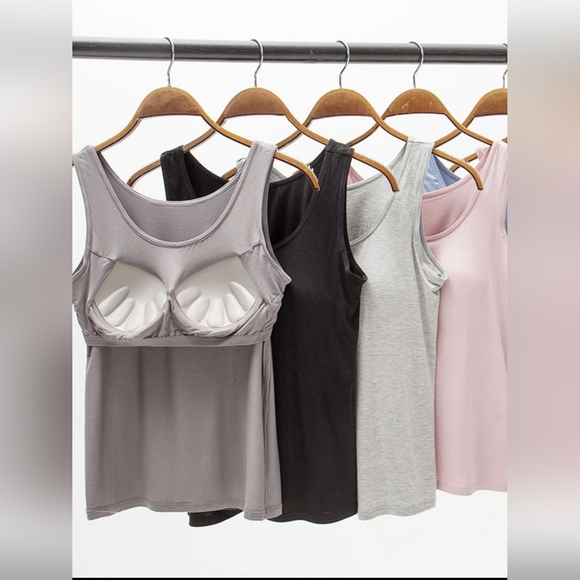 Full Size Wide Strap Modal Tank with Bra - Picture 2 of 4